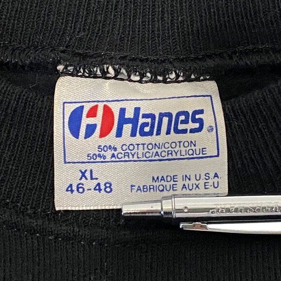 Vintage Comedy Tragedy Theater Masks Sweatshirt Mens XL Hanes Made in USA - Picture 5 of 5